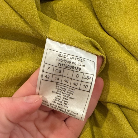 ***SOLD*** Christian Dior Galliano Fall 2007 Chartreuse Beaded Runway Dress - Picture 5 of 13